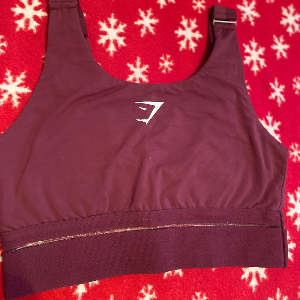 GymShark Burgundy Sports Bra